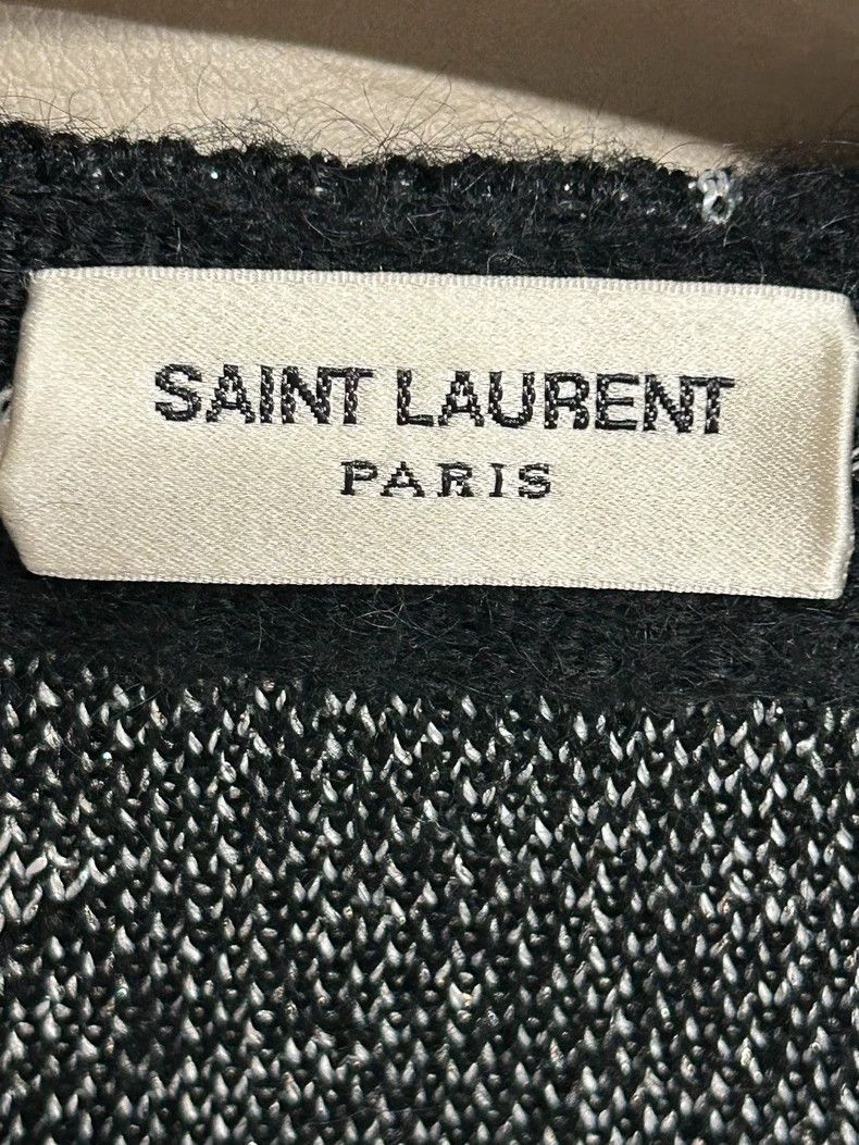Saint Laurent Paris Saint Laurent Black Musical Note Cardigan Sweater- DMC Size US S / EU 44-46 / 1 - 2 Thumbnail