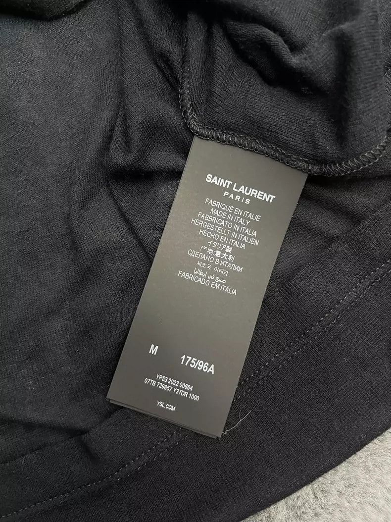 Saint Laurent Paris Saint Laurent Black Batwing Short Sleeve Top- DMC Size US M / EU 48-50 / 2 - 5 Thumbnail