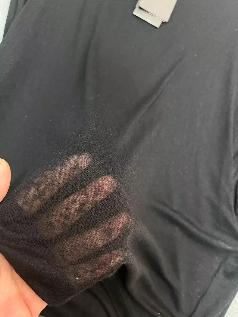 Saint Laurent Paris Saint Laurent Black Batwing Short Sleeve Top- DMC Size US M / EU 48-50 / 2 - 4 Thumbnail