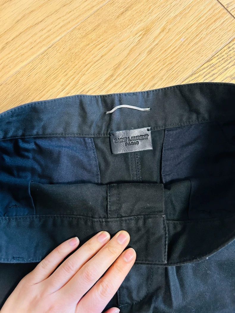 Yves Saint Laurent YSL St. Laurent Black Denim Shorts with Studs- DMC Size US 30 / EU 46 - 2 Thumbnail