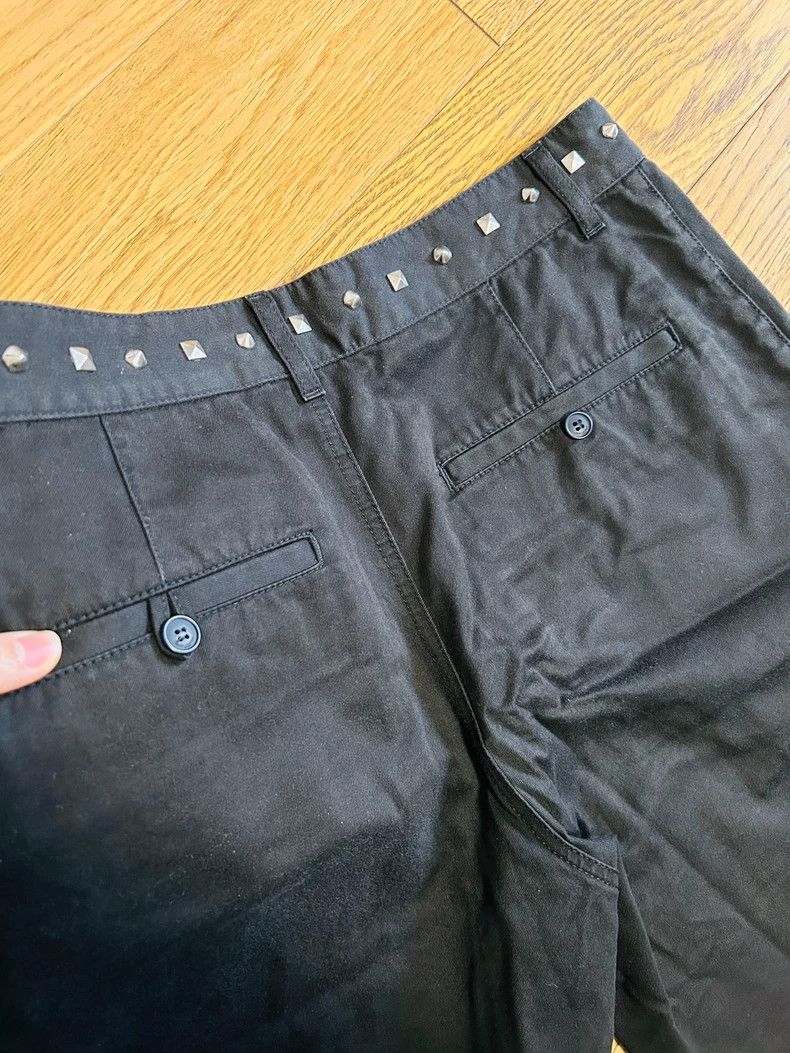 Yves Saint Laurent YSL St. Laurent Black Denim Shorts with Studs- DMC Size US 30 / EU 46 - 5 Thumbnail