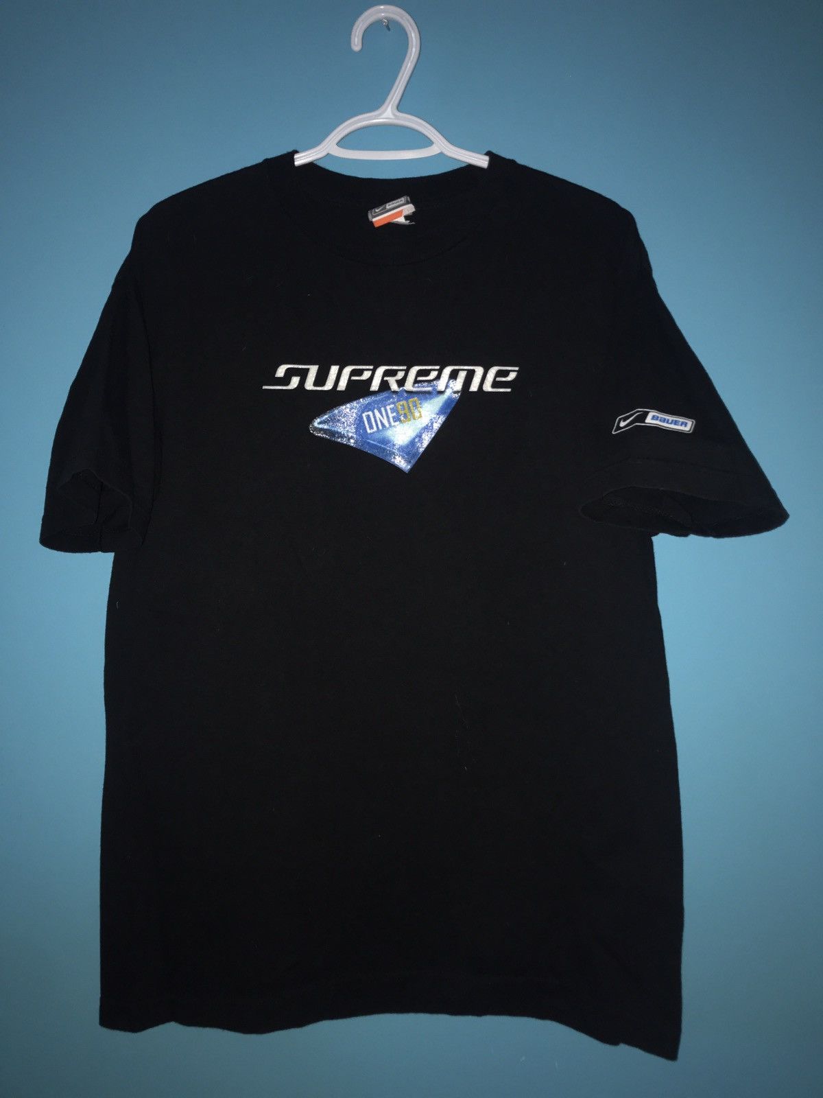 Nike Supreme Vintage Nike Bauer Supreme One90 Stick Graphic Tee Shirt Grailed