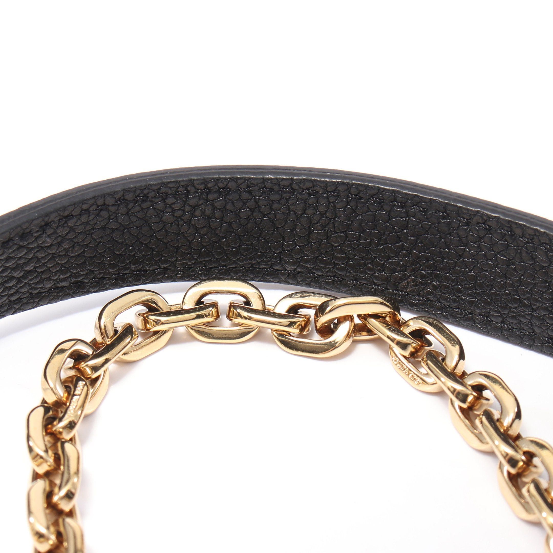 Louis Vuitton Louis Vuitton Marceau Monogram Empreinte Noir Chain Shoulder Bag Leather Black Size ONE SIZE - 6 Thumbnail