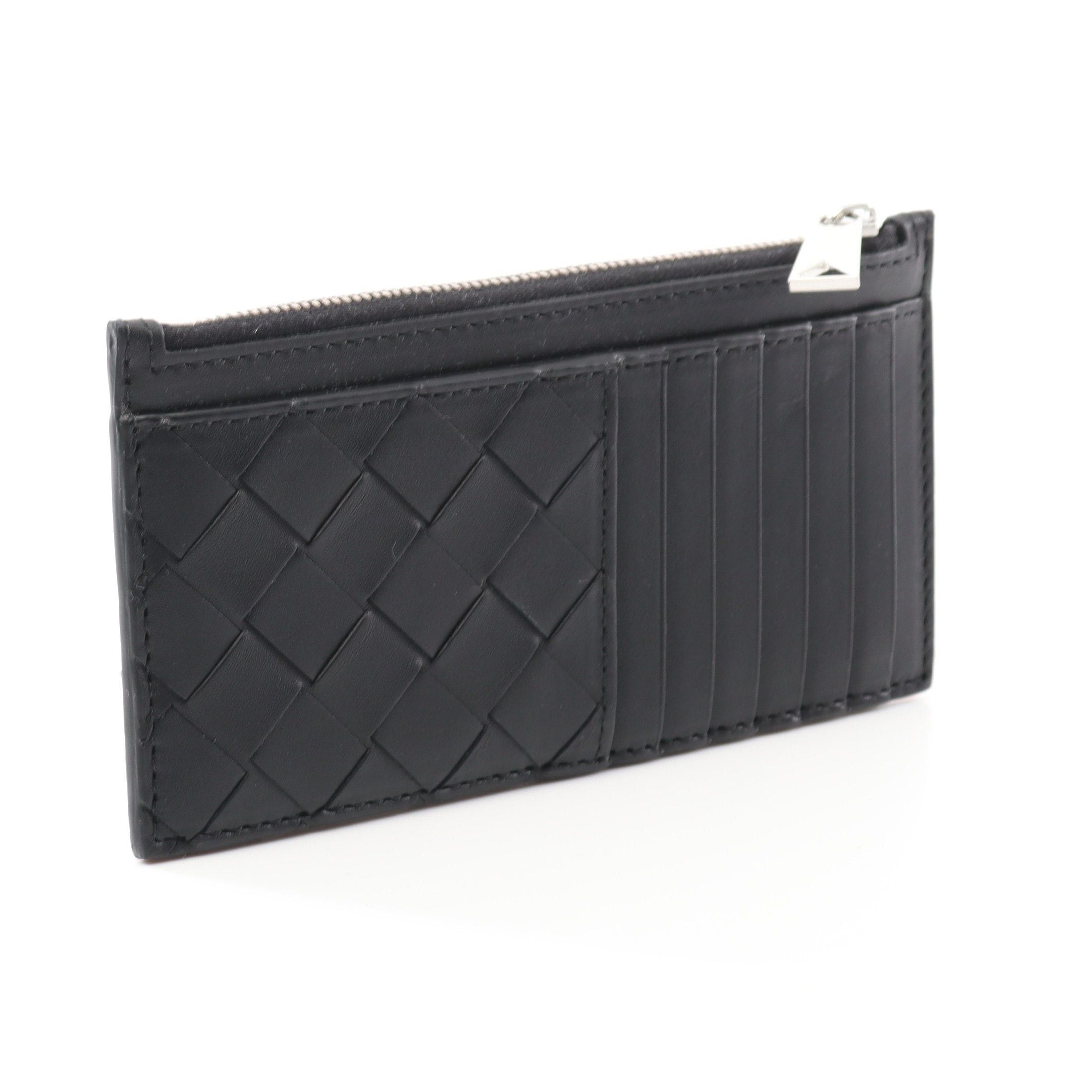 Bottega Veneta Bottega Veneta Intrecciato Card Case Coin Purse Leather Black Size ONE SIZE - 2 Thumbnail