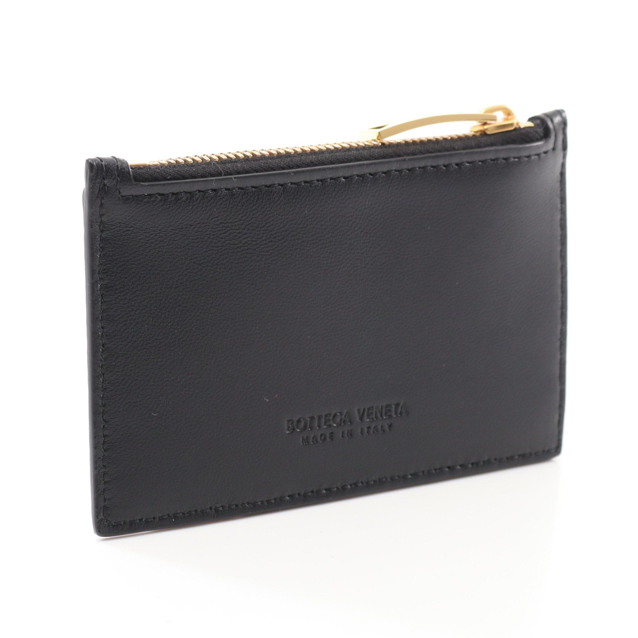 Bottega Veneta Bottega Veneta Intrecciato Coin Purse Card Case Leather Black Size ONE SIZE - 2 Thumbnail