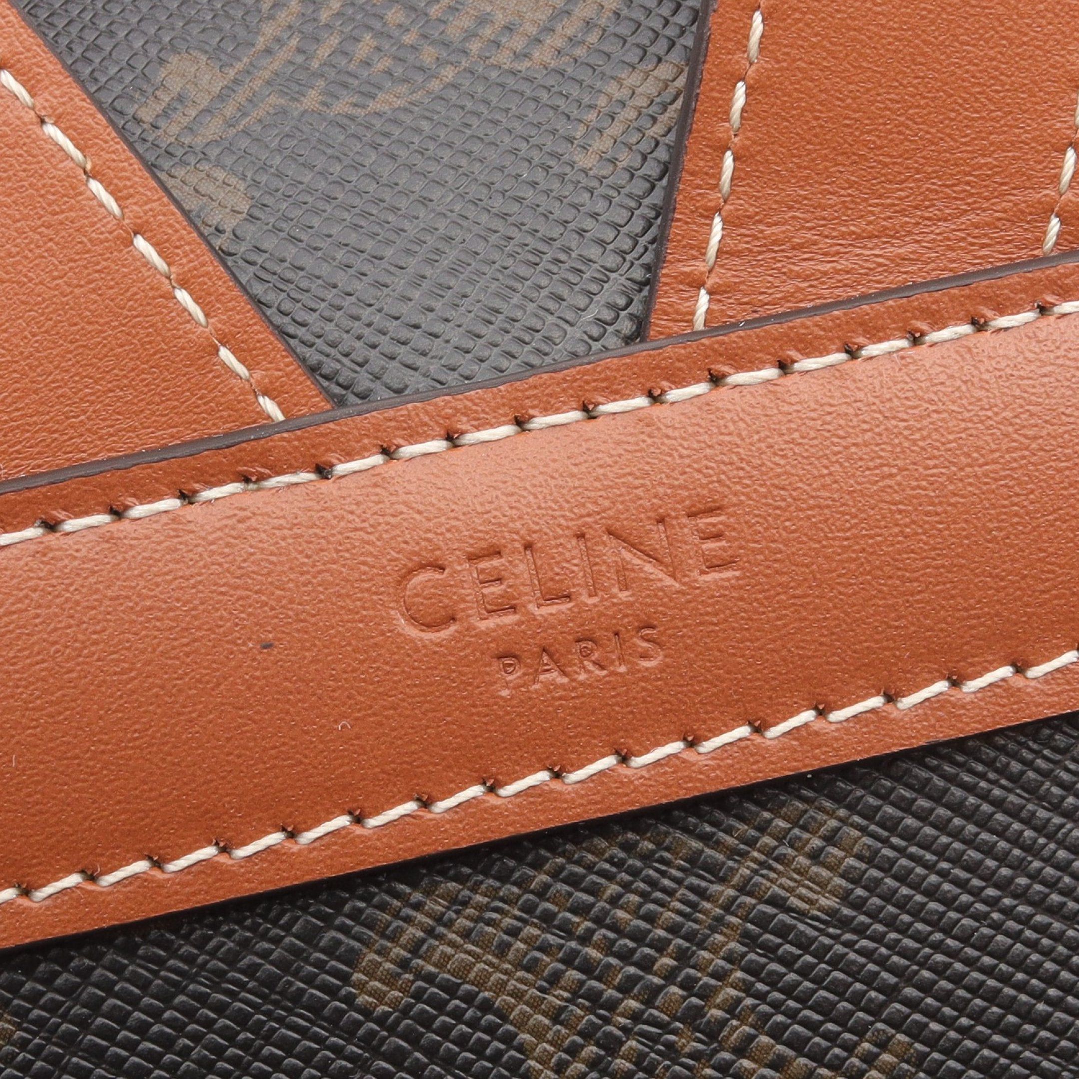 Celine Celine Bonnie Triomphe Backpack Rucksack Leather Brown Dark Size ONE SIZE - 4 Thumbnail