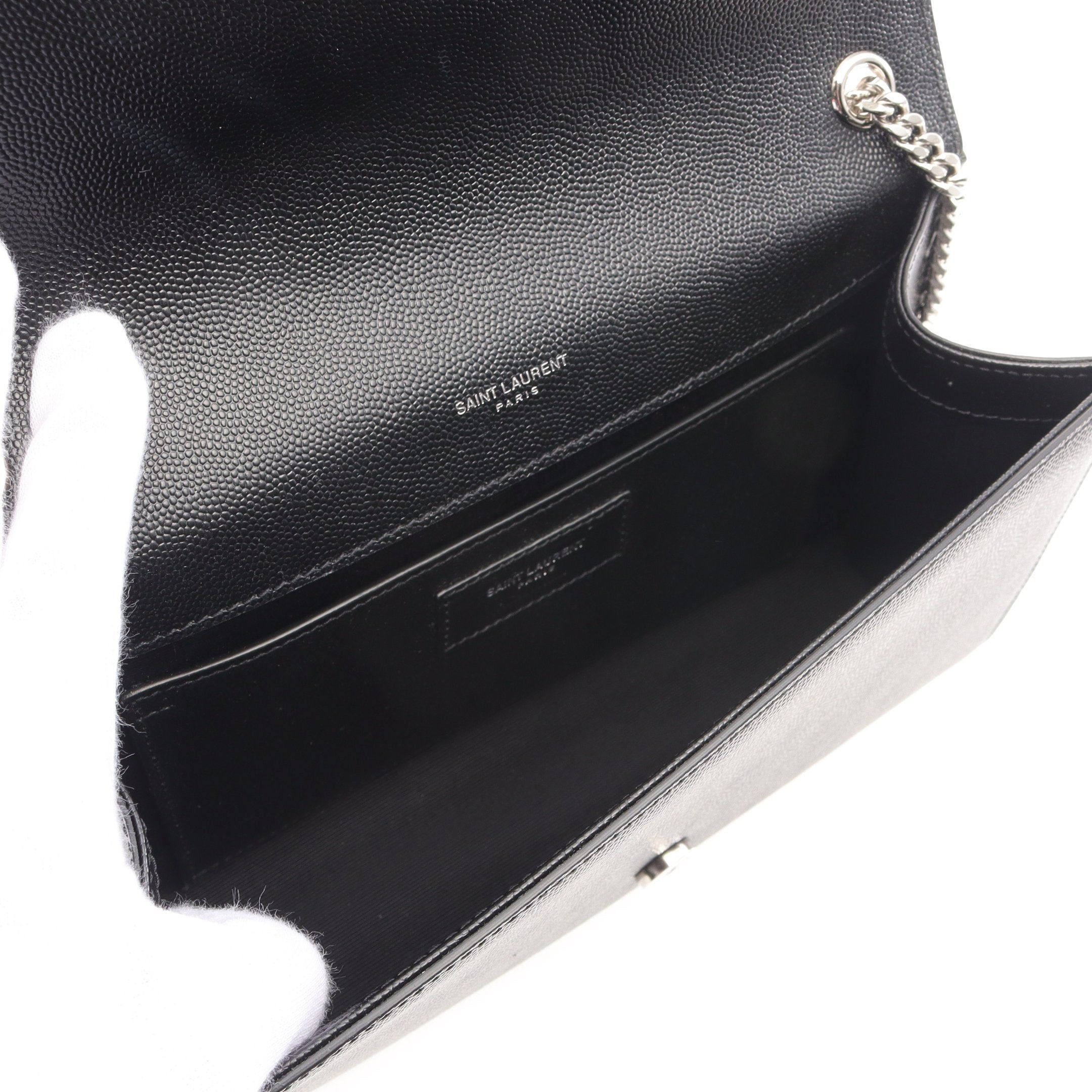 Yves Saint Laurent Yves Saint Laurent Kate Chain Shoulder Bag Leather Black Size ONE SIZE - 3 Thumbnail