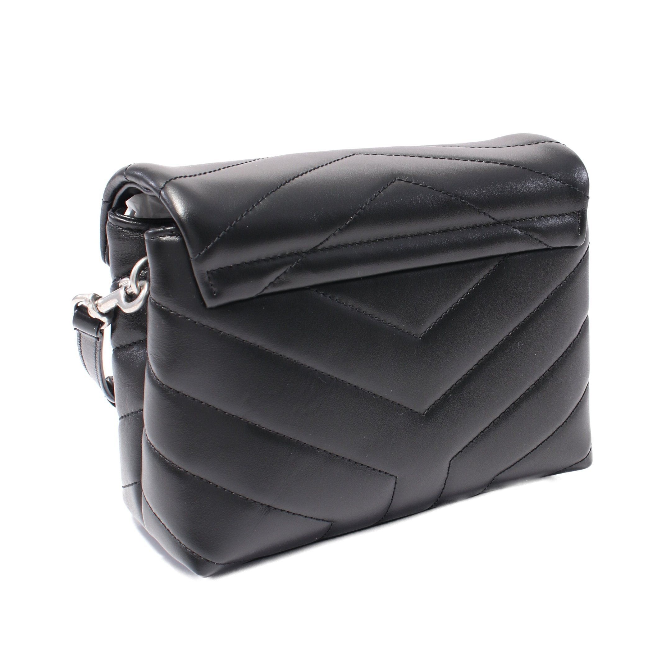 Yves Saint Laurent Yves Saint Laurent Loulou Toy Shoulder Bag Leather Black Size ONE SIZE - 2 Thumbnail