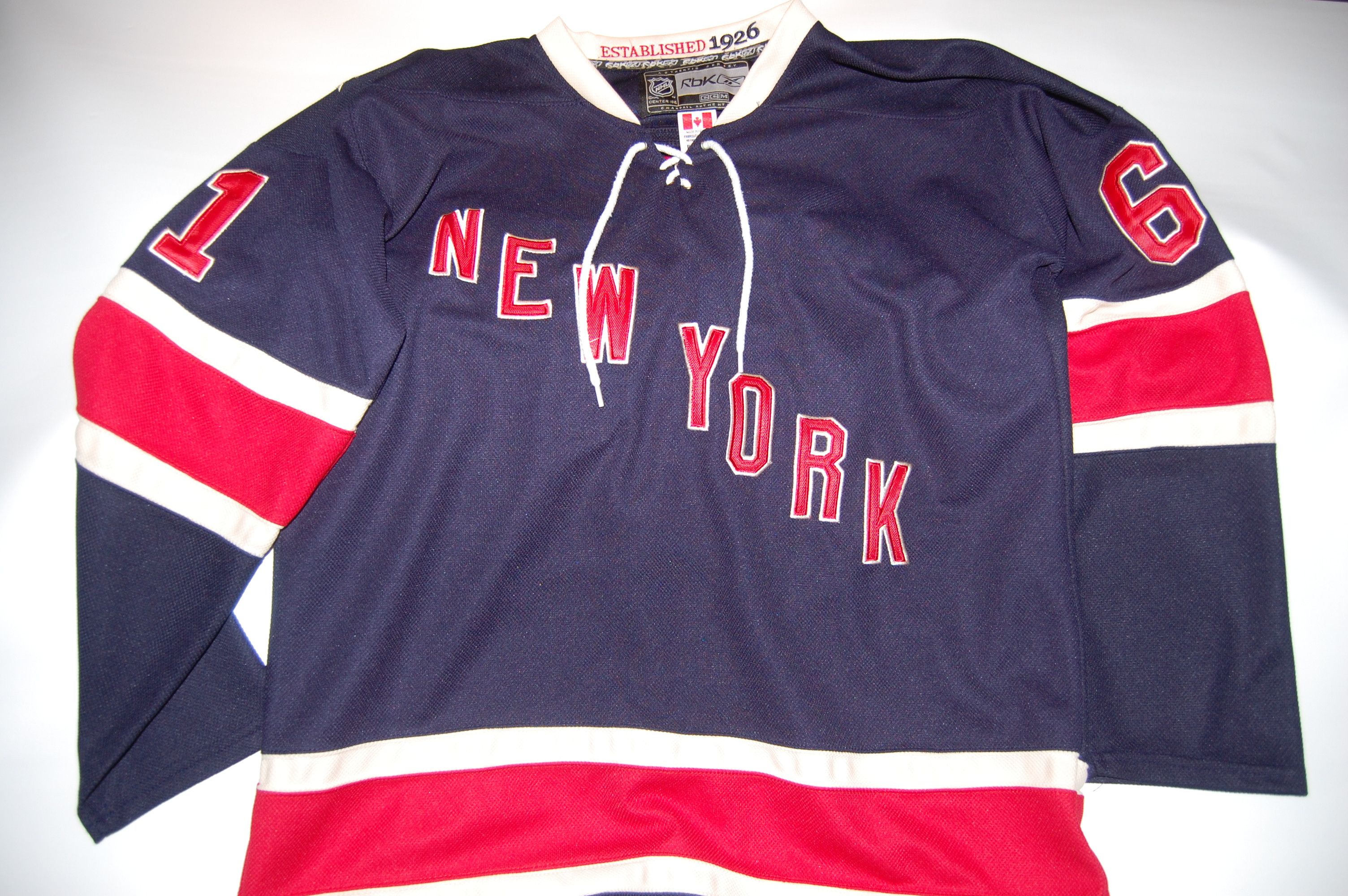 Rangers models attend the New York Rangers 85th anniversary jersey