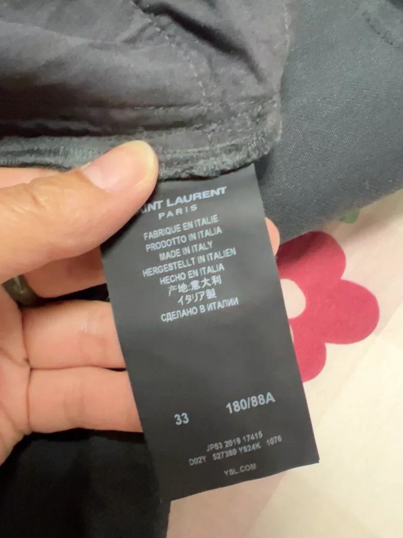 Saint Laurent Paris Saint Laurent Black Skinny Jeans Size 33- DMC Size US 33 - 6 Thumbnail