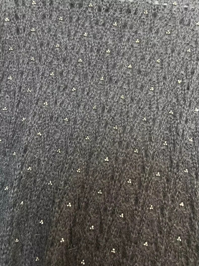Saint Laurent Paris Saint Laurent Black Studded Knit Sweater Size S- DMC Size US S / EU 44-46 / 1 - 4 Thumbnail