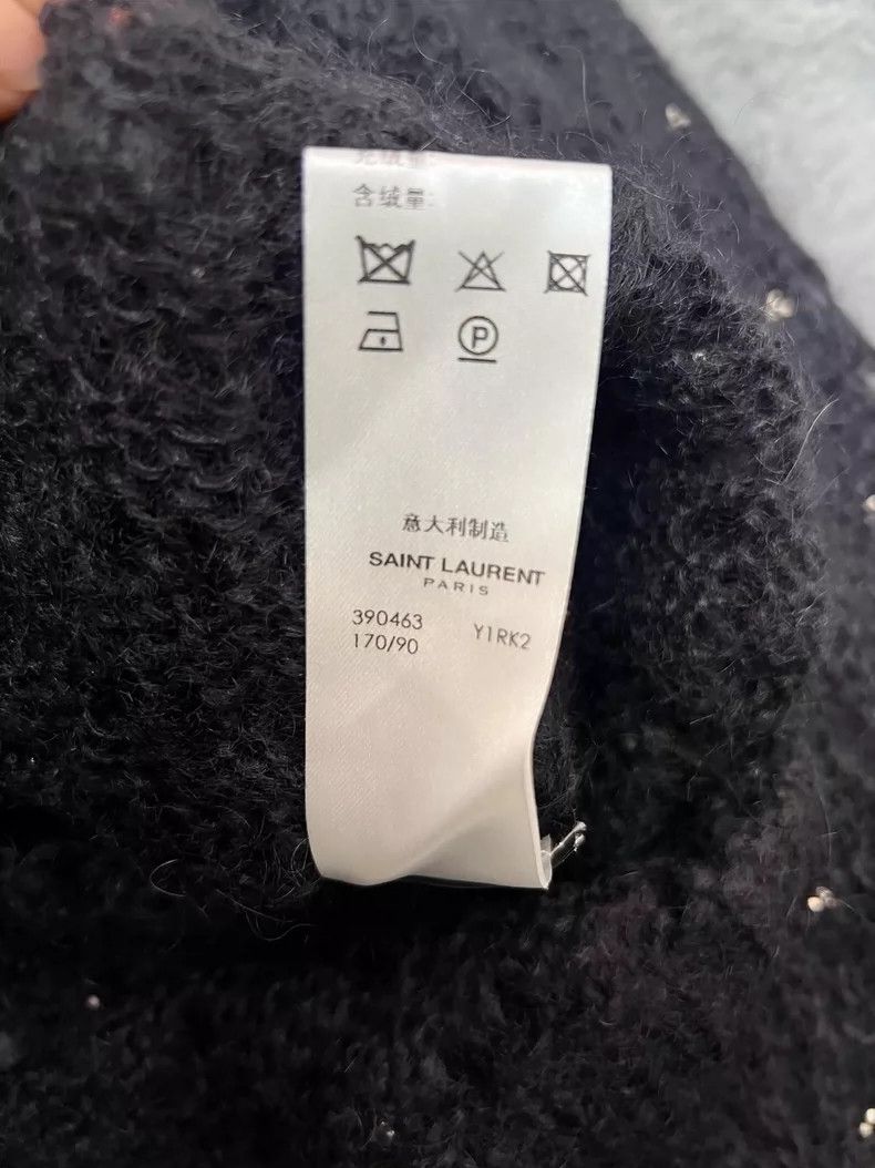 Saint Laurent Paris Saint Laurent Black Studded Knit Sweater Size S- DMC Size US S / EU 44-46 / 1 - 5 Thumbnail