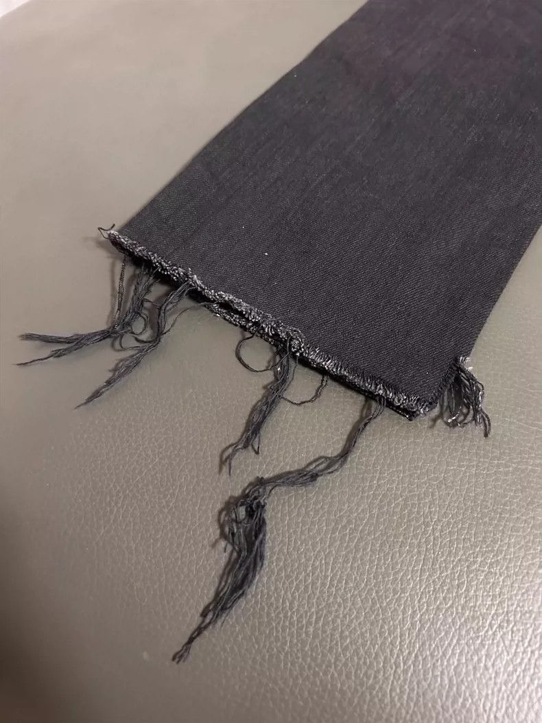 Saint Laurent Paris Saint Laurent Black Fringe Slim Jeans- DMC Size US 31 - 4 Thumbnail