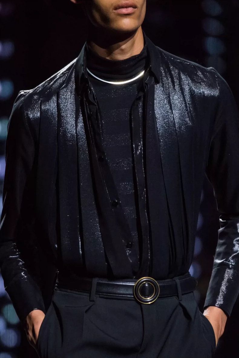 Saint Laurent Paris Saint Laurent Black High Neck Sweater- DMC Size US XXL / EU 58 / 5 - 5 Thumbnail
