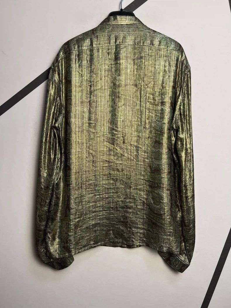 Saint Laurent Paris Saint Laurent Henley Silk Shirt with Patterns- DMC Size US M / EU 48-50 / 2 - 2 Thumbnail