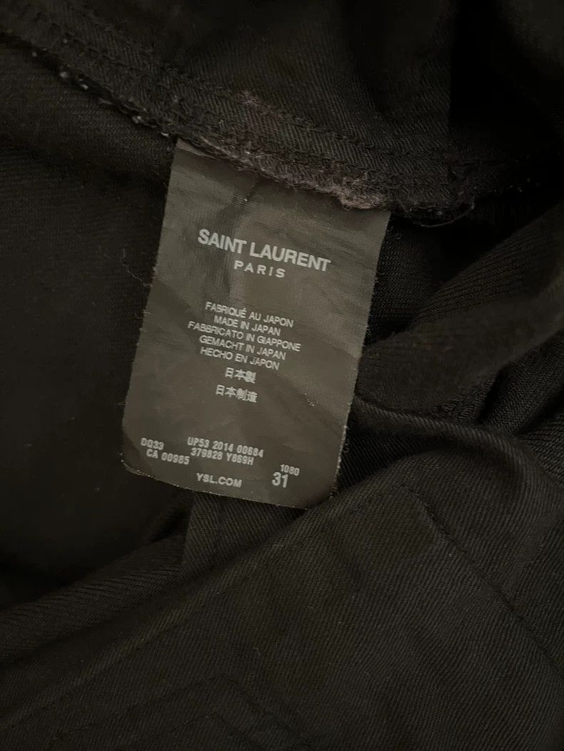Saint Laurent Paris Saint Laurent Black Distressed Skinny Jeans D02- DMC Size US 31 - 4 Thumbnail