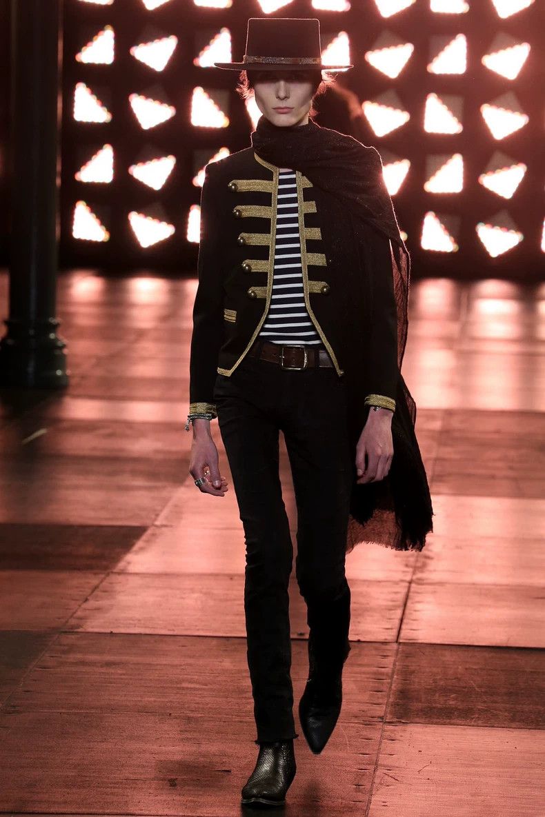 Saint Laurent Paris Saint Laurent Black Distressed Skinny Jeans D02- DMC Size US 31 - 5 Thumbnail