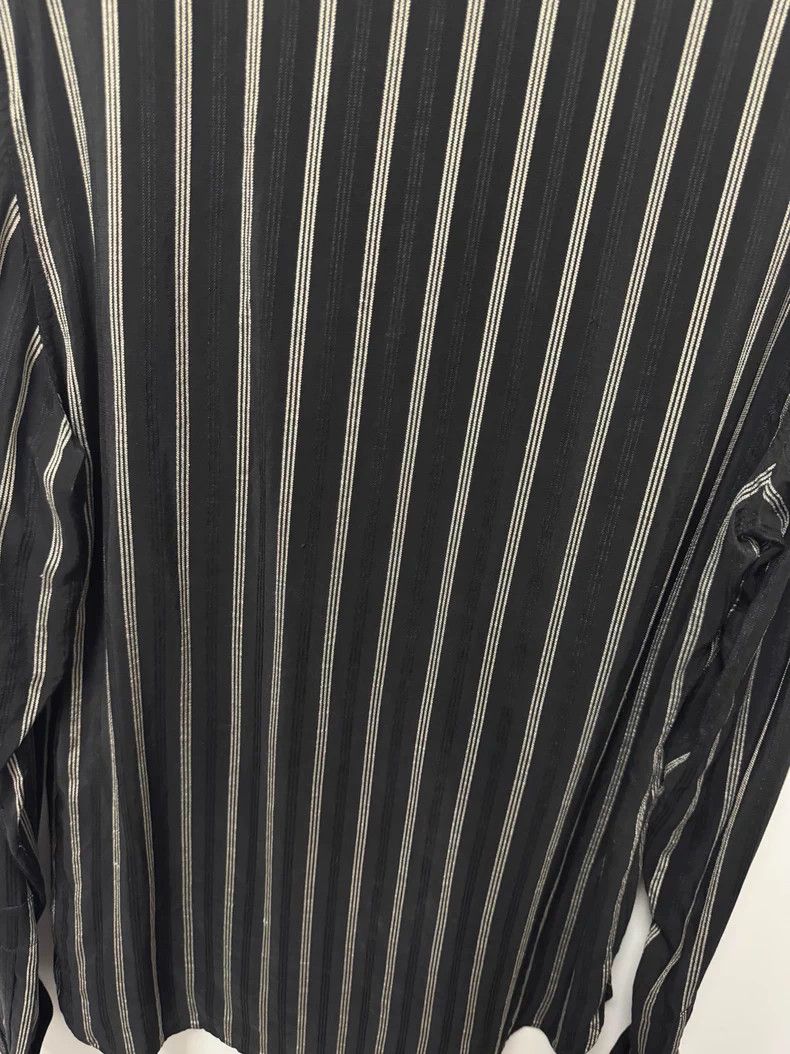 Saint Laurent Paris Saint Laurent Silk Striped Button-Up Shirt- DMC Size US M / EU 48-50 / 2 - 5 Thumbnail