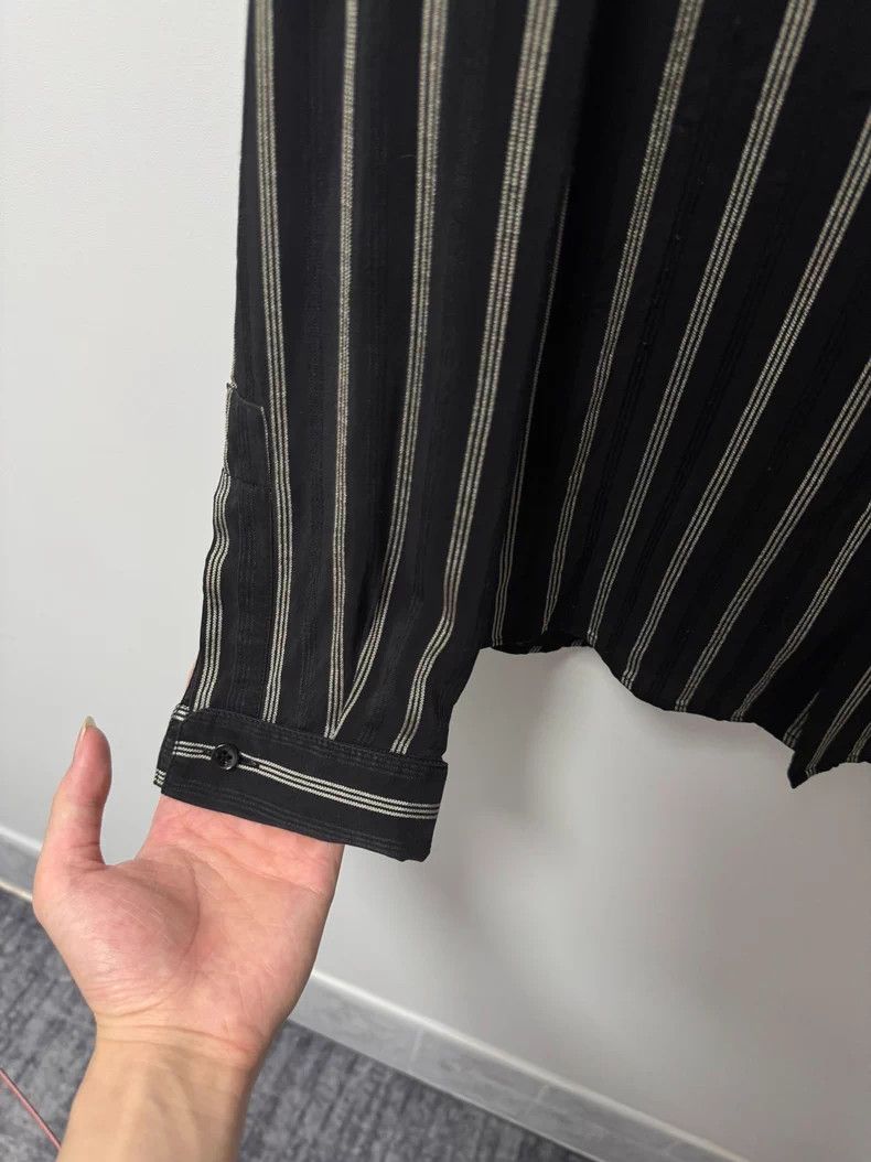 Saint Laurent Paris Saint Laurent Silk Striped Button-Up Shirt- DMC Size US M / EU 48-50 / 2 - 4 Thumbnail