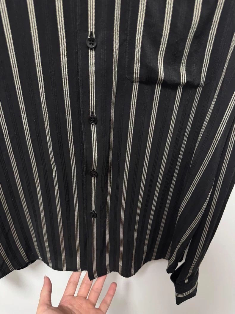 Saint Laurent Paris Saint Laurent Silk Striped Button-Up Shirt- DMC Size US M / EU 48-50 / 2 - 3 Thumbnail