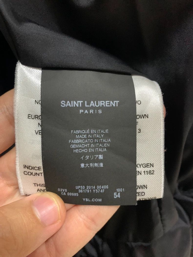 Saint Laurent Paris Saint Laurent Black Padded Jacket with Studs- DMC Size US XXL / EU 58 / 5 - 4 Thumbnail