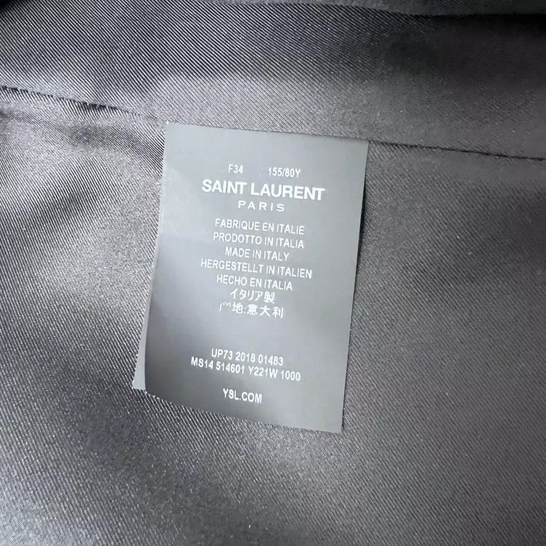 Saint Laurent Paris Saint Laurent Black Smoking Jacket Cloak- DMC Size US M / EU 48-50 / 2 - 6 Thumbnail