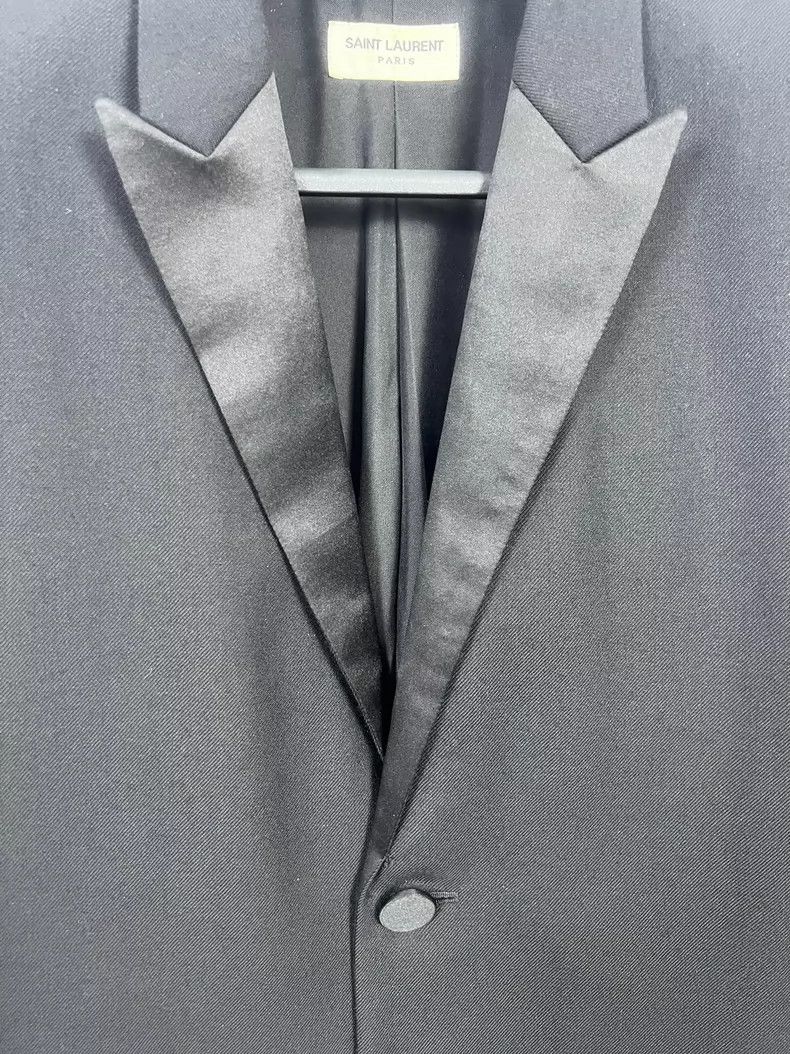 Saint Laurent Paris Saint Laurent Black Smoking Jacket Cloak- DMC Size US M / EU 48-50 / 2 - 3 Thumbnail
