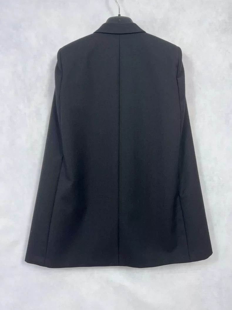 Saint Laurent Paris Saint Laurent Black Smoking Jacket Cloak- DMC Size US M / EU 48-50 / 2 - 2 Thumbnail