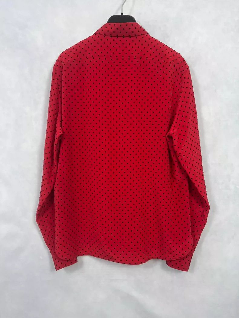 Saint Laurent Paris Saint Laurent Red Black Polka Dot Shirt- DMC Size US M / EU 48-50 / 2 - 2 Thumbnail