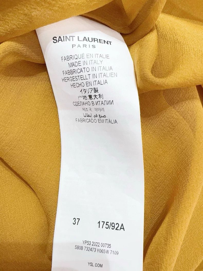 Saint Laurent Paris SLP Saint Laurent French Tie Shirt- DMC Size US M / EU 48-50 / 2 - 4 Thumbnail