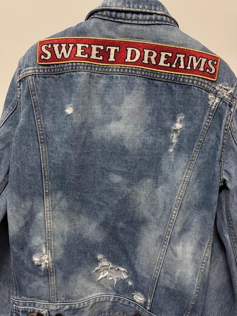 Saint Laurent Paris Distressed Blue Denim Jacket with Embroidery- DMC Size US M / EU 48-50 / 2 - 4 Thumbnail