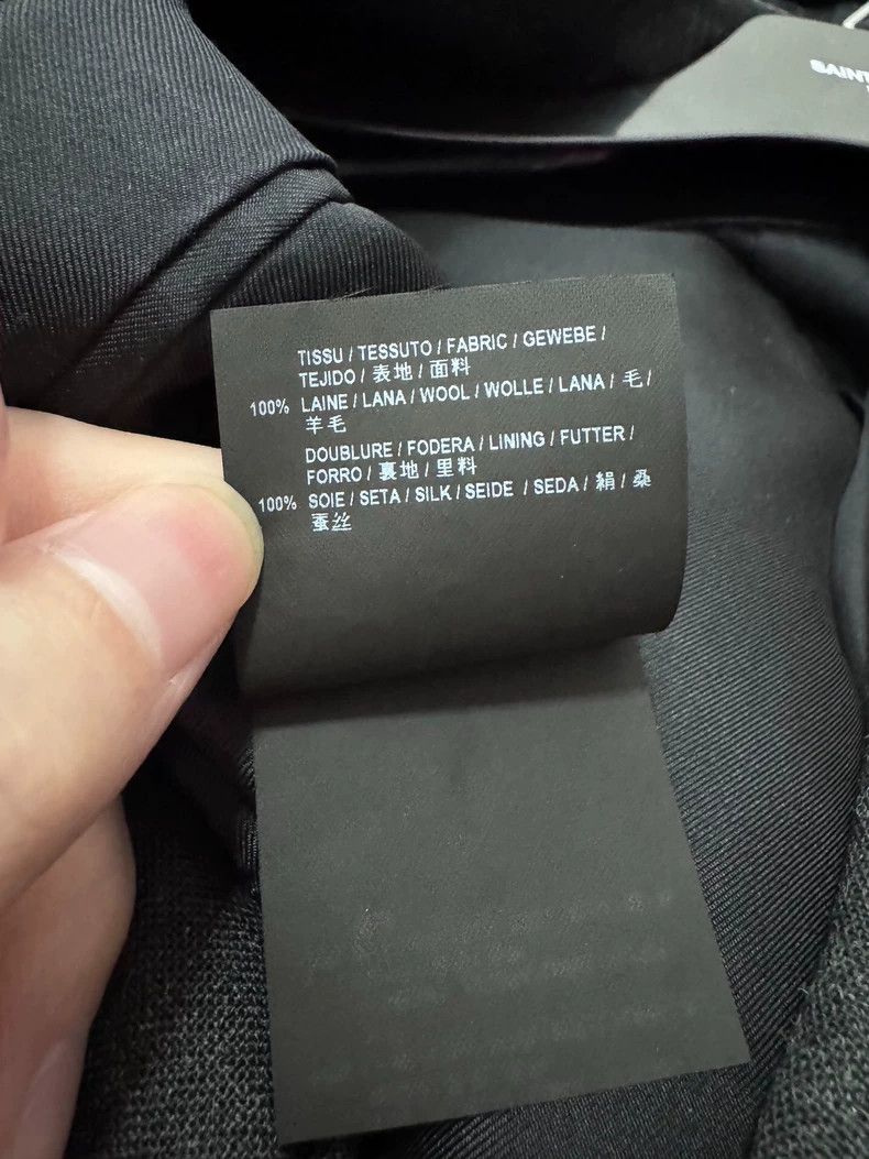 Saint Laurent Paris Saint Laurent Grey Wool Blazer Suit Jacket- DMC Size US M / EU 48-50 / 2 - 7 Thumbnail