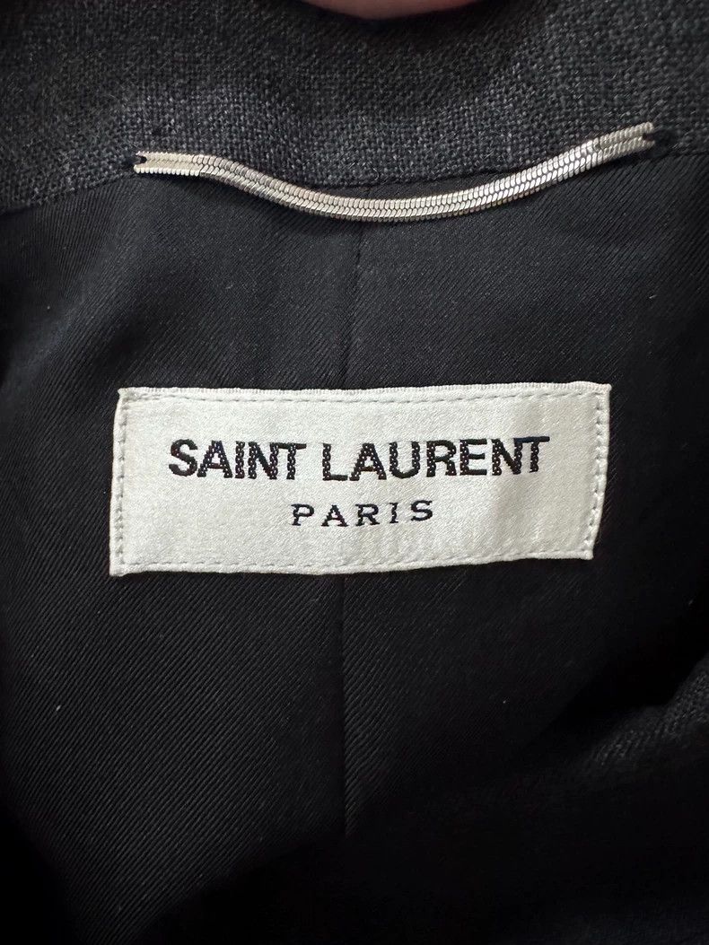 Saint Laurent Paris Saint Laurent Grey Wool Blazer Suit Jacket- DMC Size US M / EU 48-50 / 2 - 6 Thumbnail