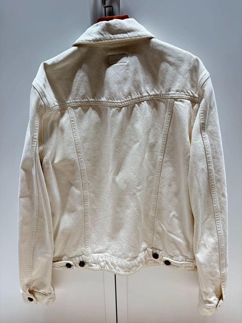 Yves Saint Laurent YSL White Denim Jacket for Men, Size 48- DMC Size US L / EU 52-54 / 3 - 4 Thumbnail