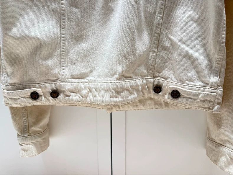 Yves Saint Laurent YSL White Denim Jacket for Men, Size 48- DMC Size US L / EU 52-54 / 3 - 5 Thumbnail