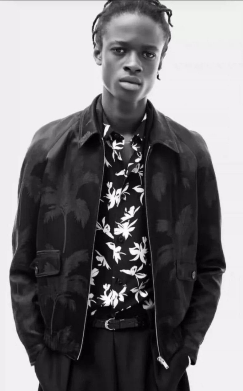 Saint Laurent Paris Saint Laurent Black and White Floral Shirt- DMC Size US M / EU 48-50 / 2 - 7 Thumbnail