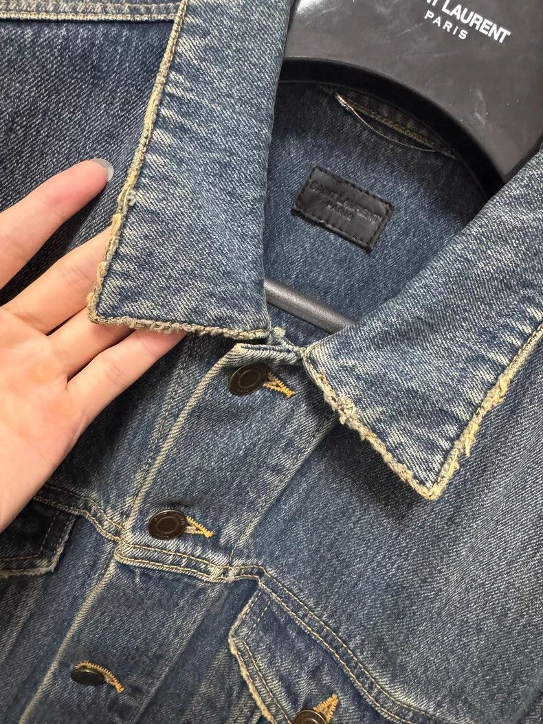 Saint Laurent Paris Saint Laurent Deep Blue Denim Jacket- DMC Size US L / EU 52-54 / 3 - 5 Thumbnail