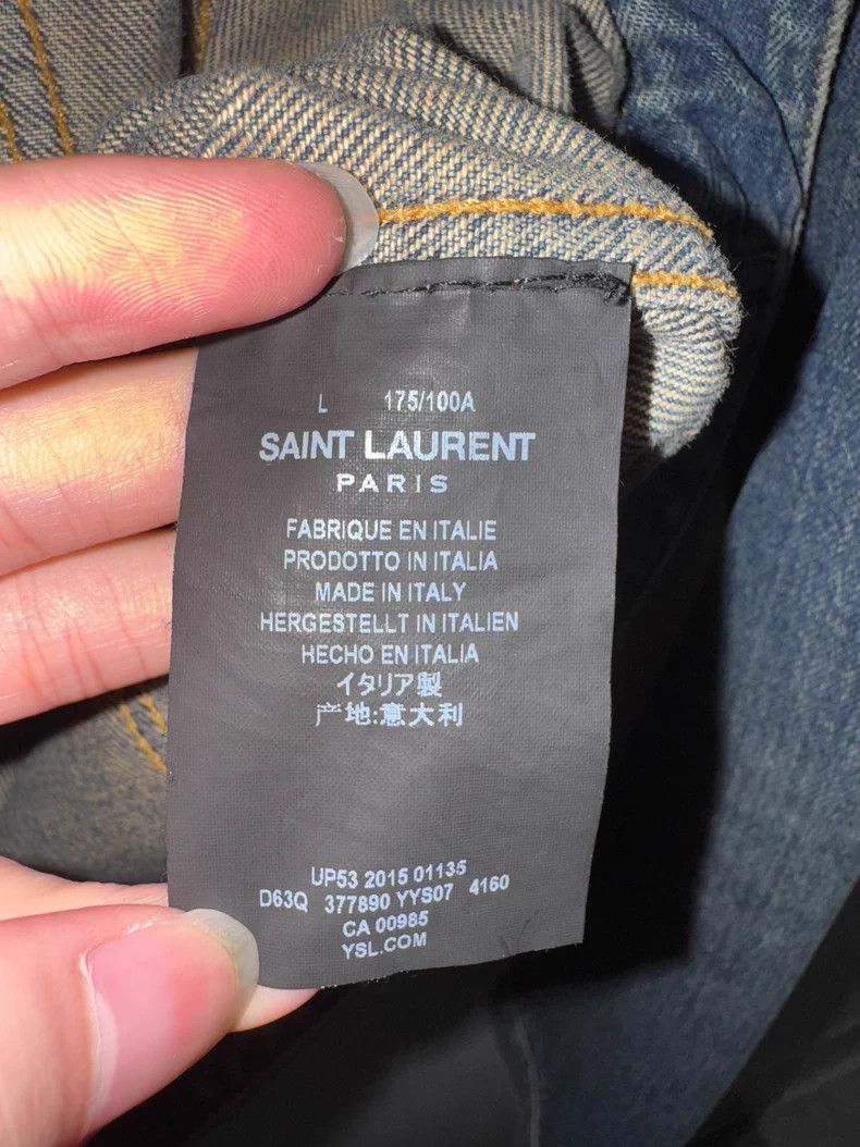 Saint Laurent Paris Saint Laurent Deep Blue Denim Jacket- DMC Size US L / EU 52-54 / 3 - 7 Thumbnail