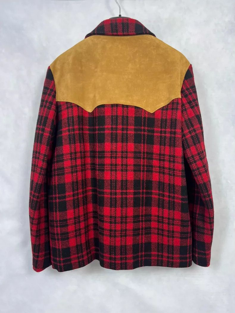 Saint Laurent Paris Saint Laurent Red Black Plaid Double-Breasted Jacket- DMC Size US L / EU 52-54 / 3 - 2 Thumbnail