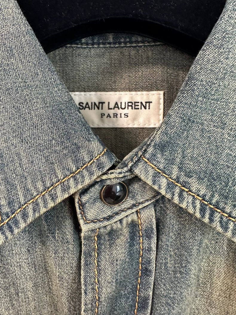 Yves Saint Laurent Saint Laurent YSL Denim Shirt Size S- DMC Size US S / EU 44-46 / 1 - 2 Thumbnail