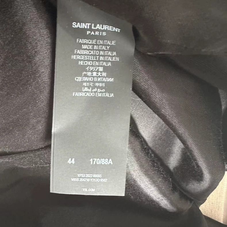 Saint Laurent Paris Saint Laurent White Wool Baseball Jacket- DMC Size US L / EU 52-54 / 3 - 7 Thumbnail