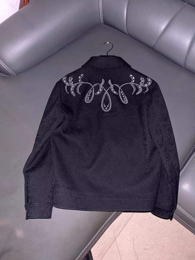 Saint Laurent Paris Saint Laurent Beaded Jacket with Wool Design- DMC Size US L / EU 52-54 / 3 - 2 Thumbnail