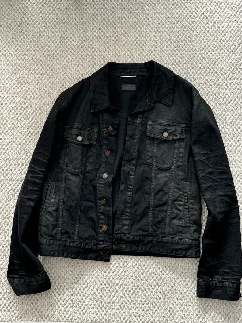 Yves Saint Laurent Saint Laurent Black Denim Jacket Classic Style- DMC Size US L / EU 52-54 / 3 - 2 Thumbnail