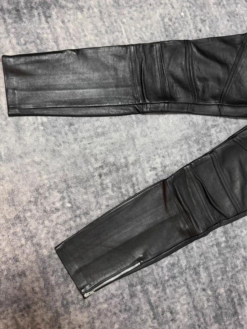 Saint Laurent Paris Saint Laurent Black Leather Moto Pants- DMC Size US 36 / EU 52 - 3 Thumbnail