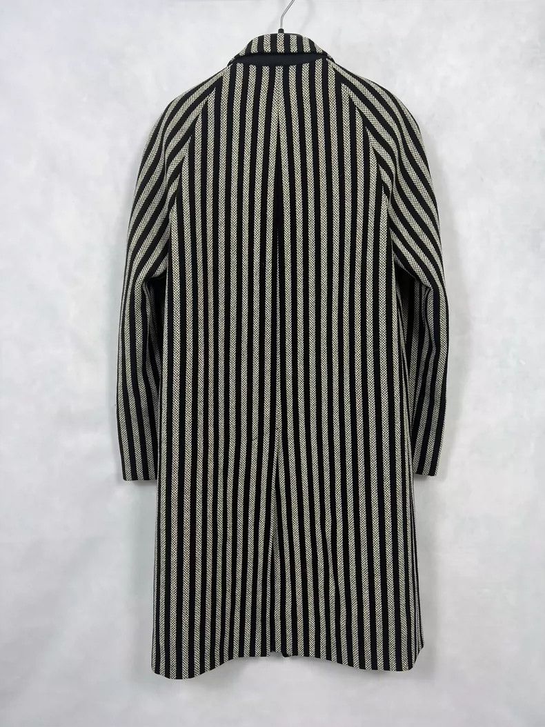 Saint Laurent Paris Saint Laurent Striped Chesterfield Coat Size 42- DMC Size US L / EU 52-54 / 3 - 2 Thumbnail