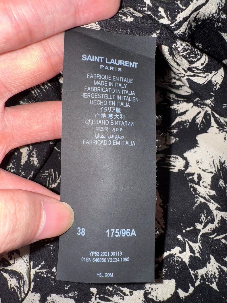 Saint Laurent Paris Saint Laurent Floral Silk Shirt for Women- DMC Size US M / EU 48-50 / 2 - 7 Thumbnail