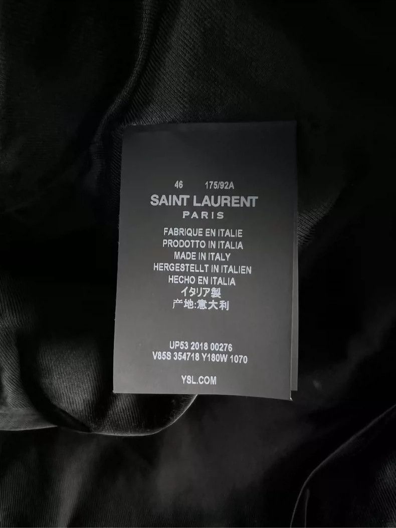 Saint Laurent Paris Saint Laurent Black and White Baseball Jacket- DMC Size US M / EU 48-50 / 2 - 4 Thumbnail