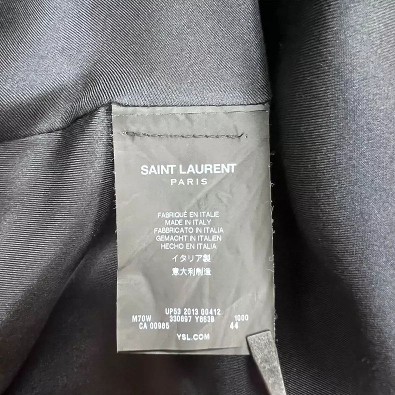 Saint Laurent Paris Saint Laurent Black Studded Cape- DMC Size US M / EU 48-50 / 2 - 7 Thumbnail