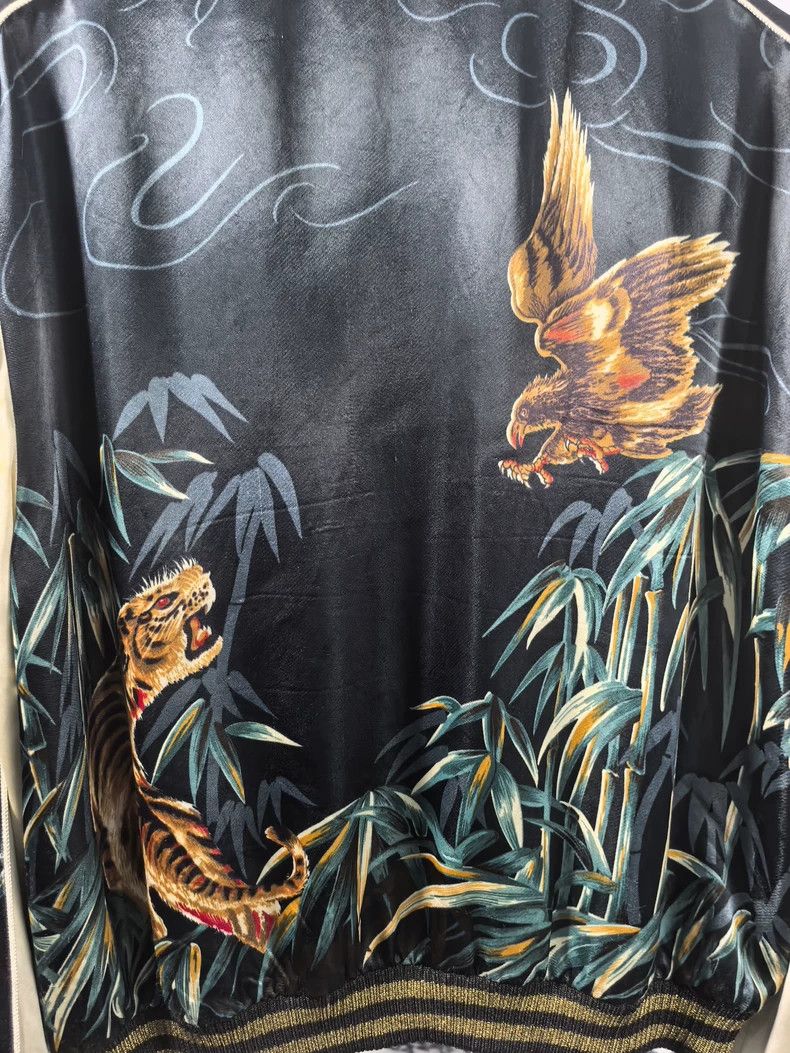 Saint Laurent Paris Saint Laurent Silk Tiger Eagle Jacket 16SS- DMC Size US XXL / EU 58 / 5 - 4 Thumbnail