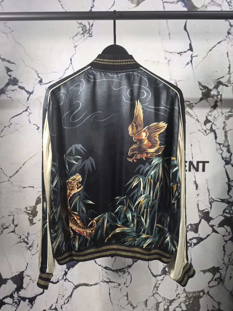 Saint Laurent Paris Saint Laurent Silk Tiger Eagle Jacket 16SS- DMC Size US XXL / EU 58 / 5 - 3 Thumbnail